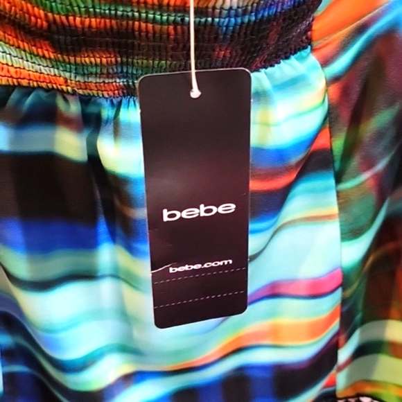 Bebe Halter Top Individually Hand Embellished Neck Strap, NWT, Size: S/P - Picture 3 of 10